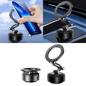 Support Téléphone Magnétique Aspirateur Ventouse 360 Angle Réglable Support Voiture Pliable - Photo 1 sur 8