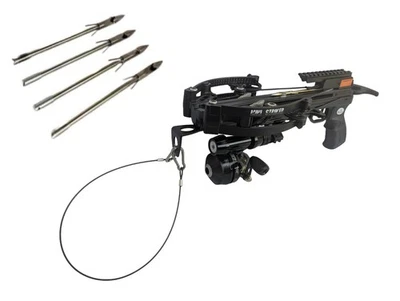 WILLIAM TELL ARCHERY 125lbs WT-MINI STRIKER FISHING CROSSBOW ANGLER KIT WITH STIRRUP ASSITANCE