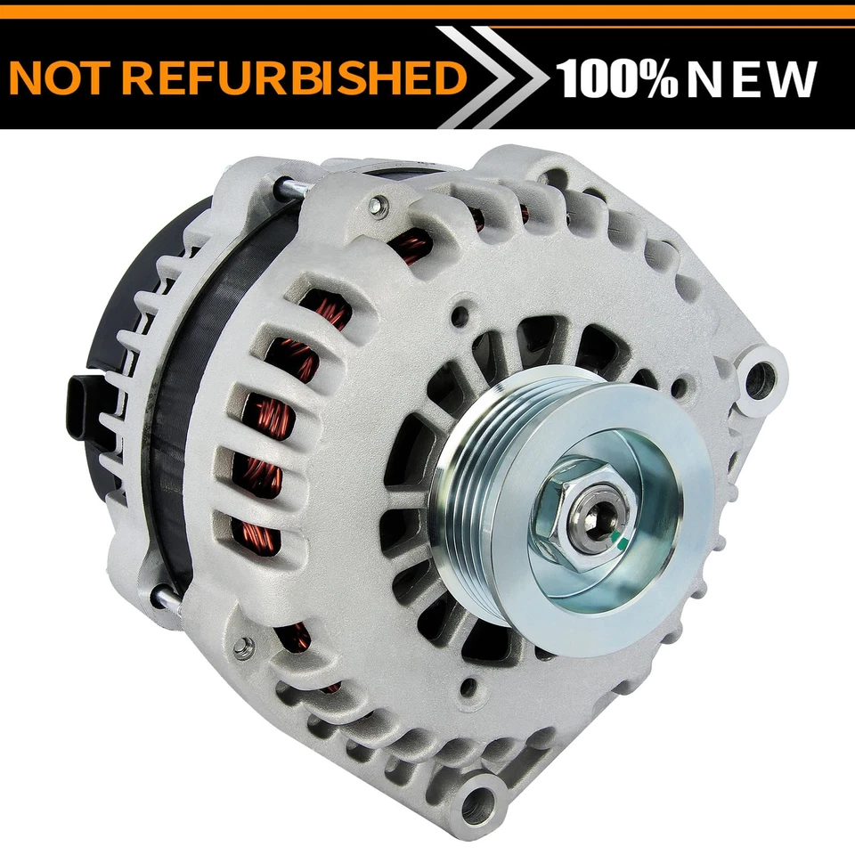 New Alternator For GMC Sierra 1500 2500 3500 2007-2014 Yukon Hummer H2 2008-2009 - Image 1 of 4