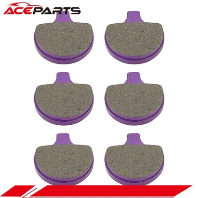 Front Carbon Fiber Brake Pads For Harley-Davidson Classic FLTC Tour Glide 84-91 - Image 1 of 4