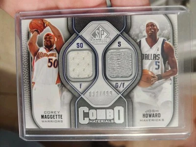 2009-10 Upper Deck Basket Combo Materials /499 Corey Maggette Josh Howard  - Image 1 of 2