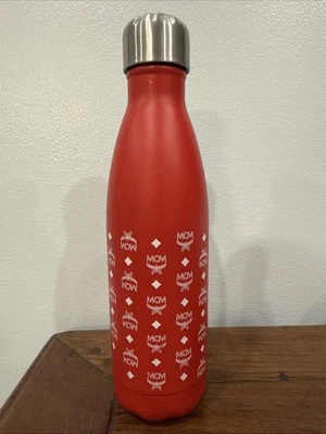 Auténtica botella de agua de acero inoxidable con logotipo MCM x S'well usada en excelente estado Foto 1 de 3