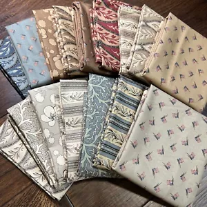 MODA 1862 Battle Hymn By Barbara Brackman -Reproduction Fabric - 16 Half Yards - Picture 1 of 20
