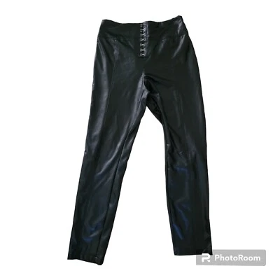 Pantalones de imitación de cuero para mujer Forever 21 talla L Foto 1 de 4