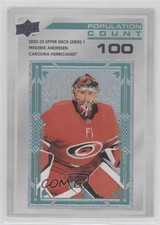 2022-23 Upper Deck Series 1 Population Count 100 /100 Frederik Andersen #PC-21