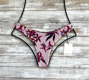 TRAJE DE BAÑO ACACIA MOKOLI'I FLORAL ""OSLO"" INFERIOR MÍNIMA DE BIKINI (M) NUEVO CON ETIQUETAS - Imagen 1 de 8