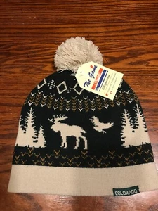 NWT The Game Colorado Beanie Knit Pom Pom Hat (T1) - Picture 1 of 9