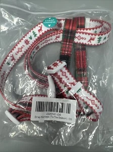 Frenchie Bulldog Harness Dog Christmas Holiday Red Tartan Plaid New ONE SIZE - Picture 1 of 2