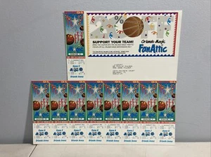 Orlando Magic NBA 1994 Playoffs Game C-K  Unused 9-Ticket Sheet Seat 5 Sports - Picture 1 of 6