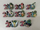 Set of 8 Disney Parks 2018 Pins w/ Mickey, Minnie, Donald, Daisy, Goofy, & More