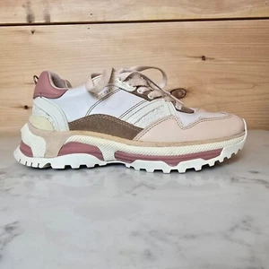 Zapatillas Coach C143 Runner Cuero Rosa Crema Mujer 7.5 - Imagen 1 de 10