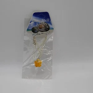 Orange Stern 17 Zoll echte Muschel Halskette Schmuck (gemischtes Sortiment) * Scheibe lesen* - Bild 1 von 2