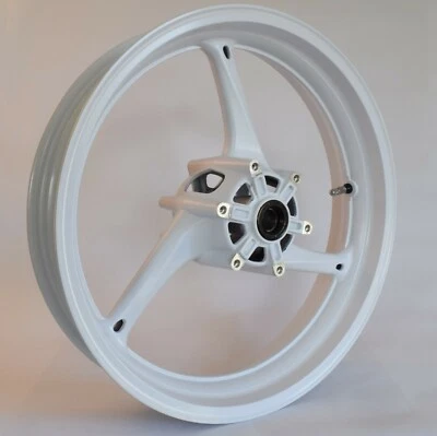 NUEVA RUEDA DELANTERA BLANCA BRILLANTE SUZUKI GSXR 600 750 2008-2010 GSX-R 1000 2009-2016 Foto 1 de 4