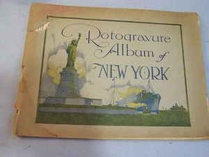 Rotogravure Album of New York 1920's Rotoprint Gravure Guide book Antique - Picture 1 of 12