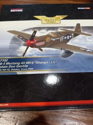 NEW Corgi Limited Edition 1:72 P-51B-5 Captain Don Gentile Shangri-LA - Image 1 of 4