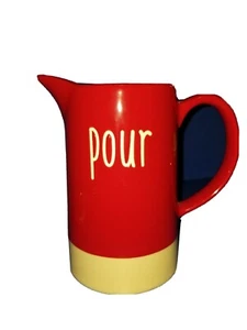 Country Chic Red Farmhouse Pitcher - Picture 1 of 3