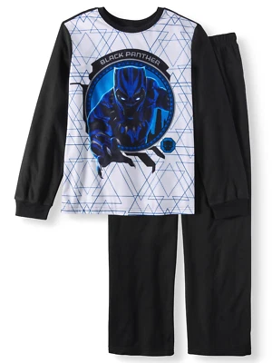 Marvel Black Panther Boys 2 Piece Sleepwear Pajama Set Size 4/5 - Image 1 of 4