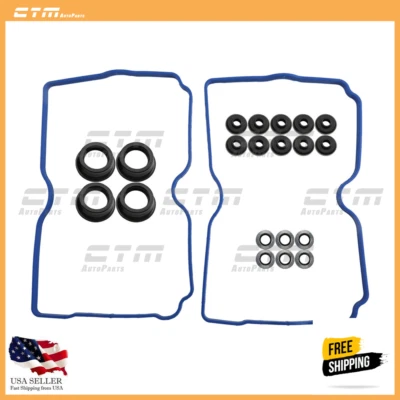 Valve Cover Gasket Fit 98-05 Subaru Saab 2.2L 2.5L SOHC H4 16V EJ22E, EJ25 Foto 1 de 4