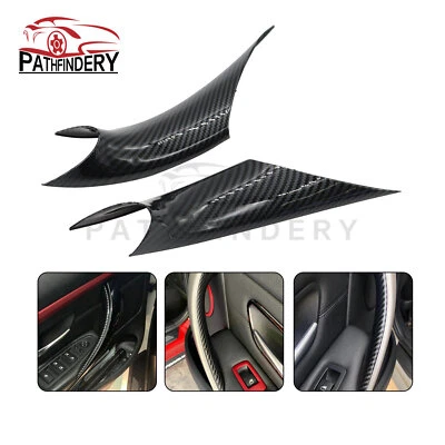 2PCS For BMW 3/4 Series F30 F35 Inner Door Pull Handle Inside Cover Protect Case - Image 1 of 4