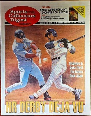 MARK MCGWIRE,SAMMY SOSA "HR DERBY" SPORTS COLLECTORS DIGEST OCTOBER 15, 1999 - Image 1 of 2