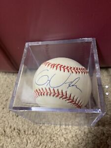 GREG VAUGHN BREWERS REDS SIGNED AUTOGRAPHED N.L. NATIONAL LEAGUE BASEBALL