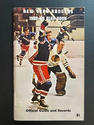 1968-69 New York Rangers NHL Team 'Blue Book' VTG Media Guide J Ratelle NYR WOW! - Image 1 of 3