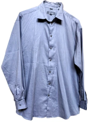 Camisa de vestir Kenneth Cole Reaction manga larga gris XL para hombre 17 34-35 Foto 1 de 4