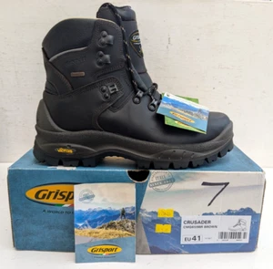 Grisport CRUSADER Waterproof Waxy Brown Leather Walking Trail Boots UK 7 EU 41 - Picture 1 of 6