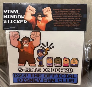 D23 Disney Wreck-It-Ralph Window Sticker New in Shrink Wrap - Picture 1 of 2