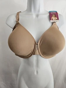 Olga Bra Women's Beige No Side Effects Underwire Contour Bra Size 42DD - Picture 1 of 7