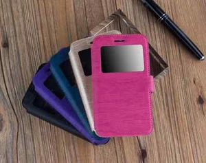 FUNDA CARCASA LIBRO VENTANA JIAYU S3_S3 ADVANCE TACTO MADERA CON VENTANILLA - Imagen 1 de 3