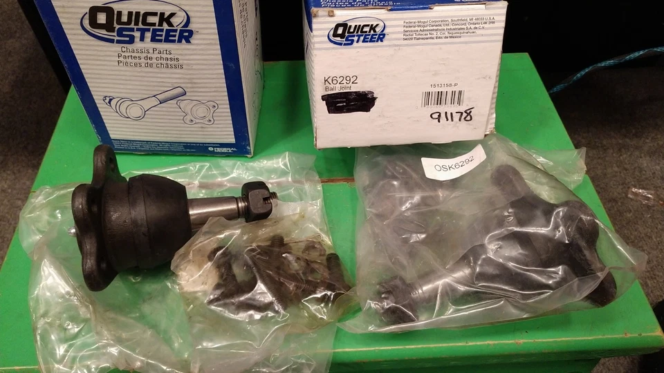 For 88-99 GMC C1500 New Suspension Pair Set Of 2 Front Upper Ball Joints K6292 - Image 1 of 1