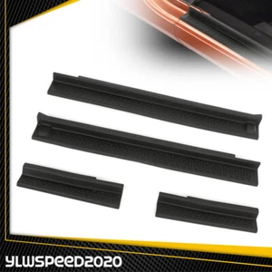 Kit de 4 umbrales de protección de entrada de umbral de puerta negro apto para Jeep Wrangler JK 07-18 4 puertas - Imagen 1 de 10