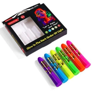 6 PCS Halloween Face Paint Luminous Body Painting Professional Face Paint S2T8 - Picture 1 of 12