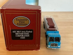 EFE 35005 AEC MkV ARTIC FLATBED. BRITISH STEEL CORPORATION. BOXED. - Picture 1 of 4