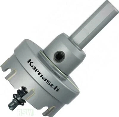 KARNASCH Hartmetall Lochsäge Auswahl 14-130mm für Stahl Edelstahl HM Bohrkrone