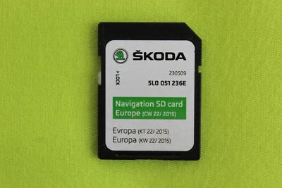 SD CARD NAVIGATION EUROPA 2019 SKODA AMUNDSEN MIB 2 OCTAVIA SUPERB KODIAQ KAROQ - Bild 1 von 3