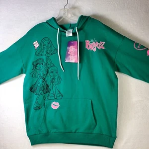 Green Bratz Long Sleeve Hoodie Size-M #059 - Picture 1 of 15