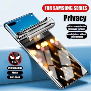 Soft Film Screen Protector Anti Spy Privacy For Samsung S23 S22 Plus Ultra S21 - Picture 1 of 12