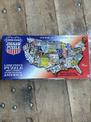NIB TDC Puzzle Official Flowers of the States 1000 Pcs Made in USA Shaped - Image 1 of 4