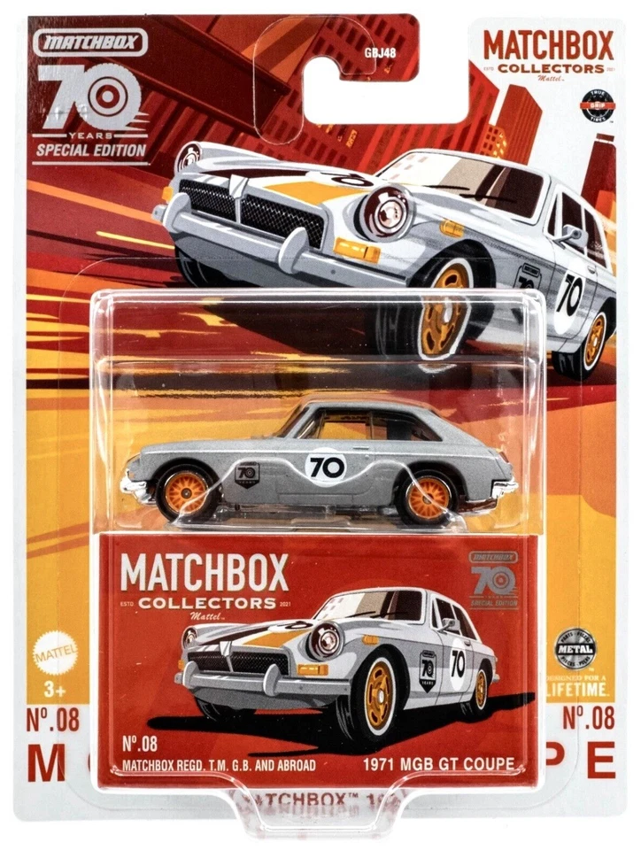 MATCHBOX 1971 MGB GT COUPE MATCHBOX COLLECTORS 70TH - Image 1 of 1