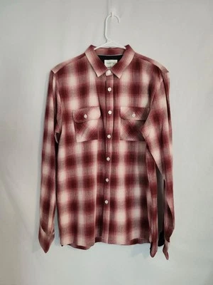 Sovereign Coder Men's Long Sleeve Button-Up Shirt, Red Plaid-Size M - Image 1 of 3
