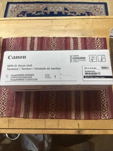Canon 8520B003BA Gpr51 Black Drum NEW SEALED GENUINE TONER - Photo 1/3