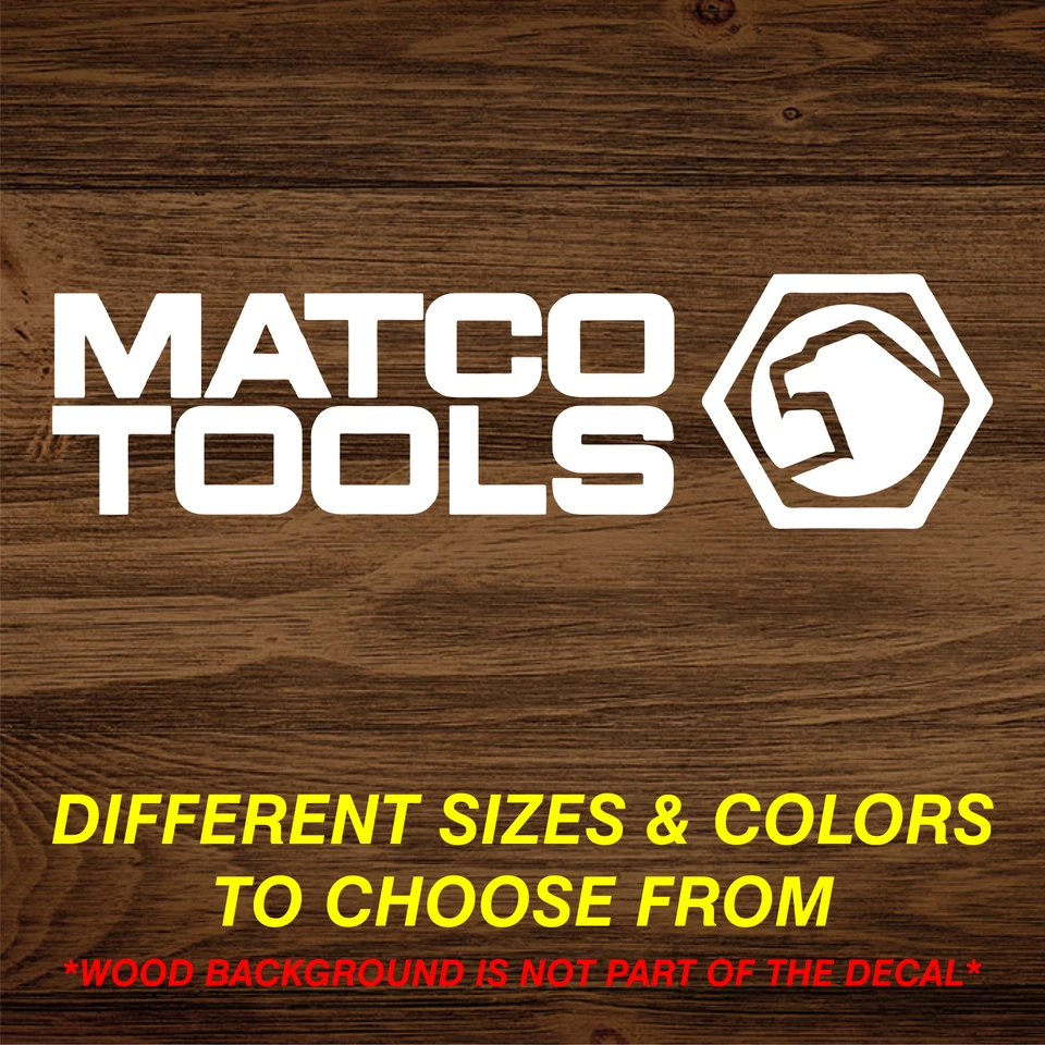 Matco Tools Vinyl Decal Sticker Many Sizes Colors Free Shipping Toolbox Mechanic
