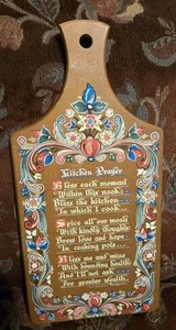 Tablero de pan de oración de cocina Berggren escandinavo 1962 de colección placa madera - Imagen 1 de 6