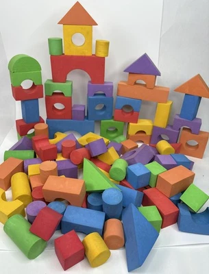 Foam Building Blocks, 95 Pieces, Pre- Owned - Image 1 of 4