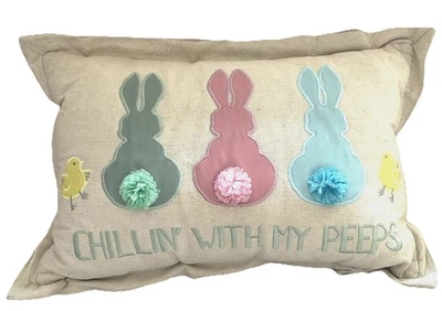 Almohada de Acento de Conejo, Almohada de Lanzamiento para Almohadas Decorativas de Pascua, Cojín de Dispersión Foto 1 de 4