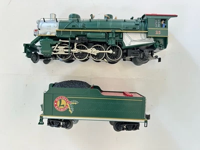 Lionel O 6-38626 Holiday Mikado Jr. 2-8-2 Steam locomotive #25 Diecast, 3 Rail - Image 1 of 4