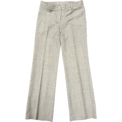 Authentic INCOTEX Size:38 Pants Gray Wool #36635779 - Image 1 of 4