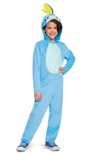 Brand New Pokemon Sobble Hooded Jumpsuit Classic Child Costume - Picture 1 of 2